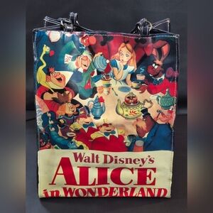 Disney Alice In Wonderland Snap Button Bag Character Bag 12"x9"x5"